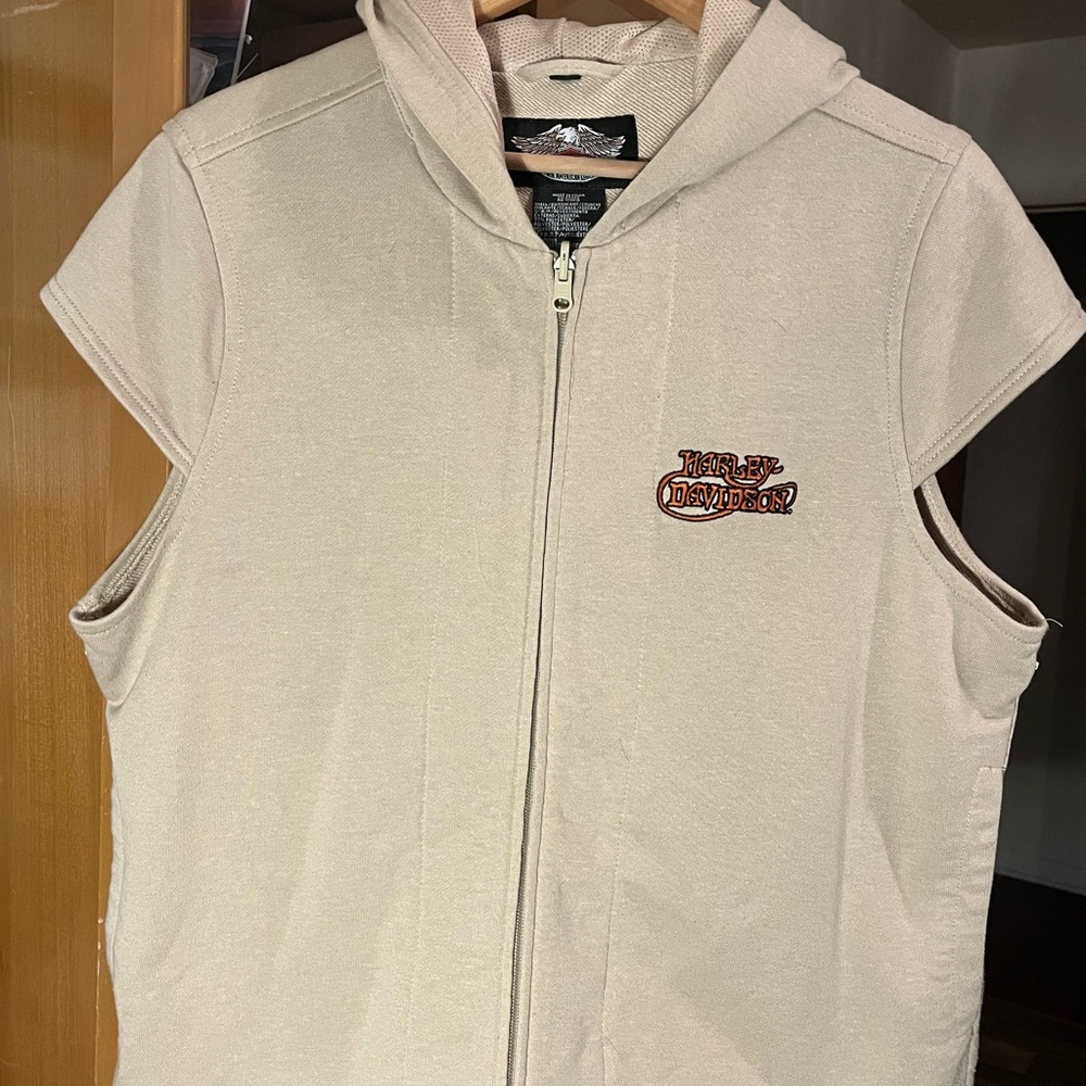 Harley Davidson sleeveless thermal zip vest